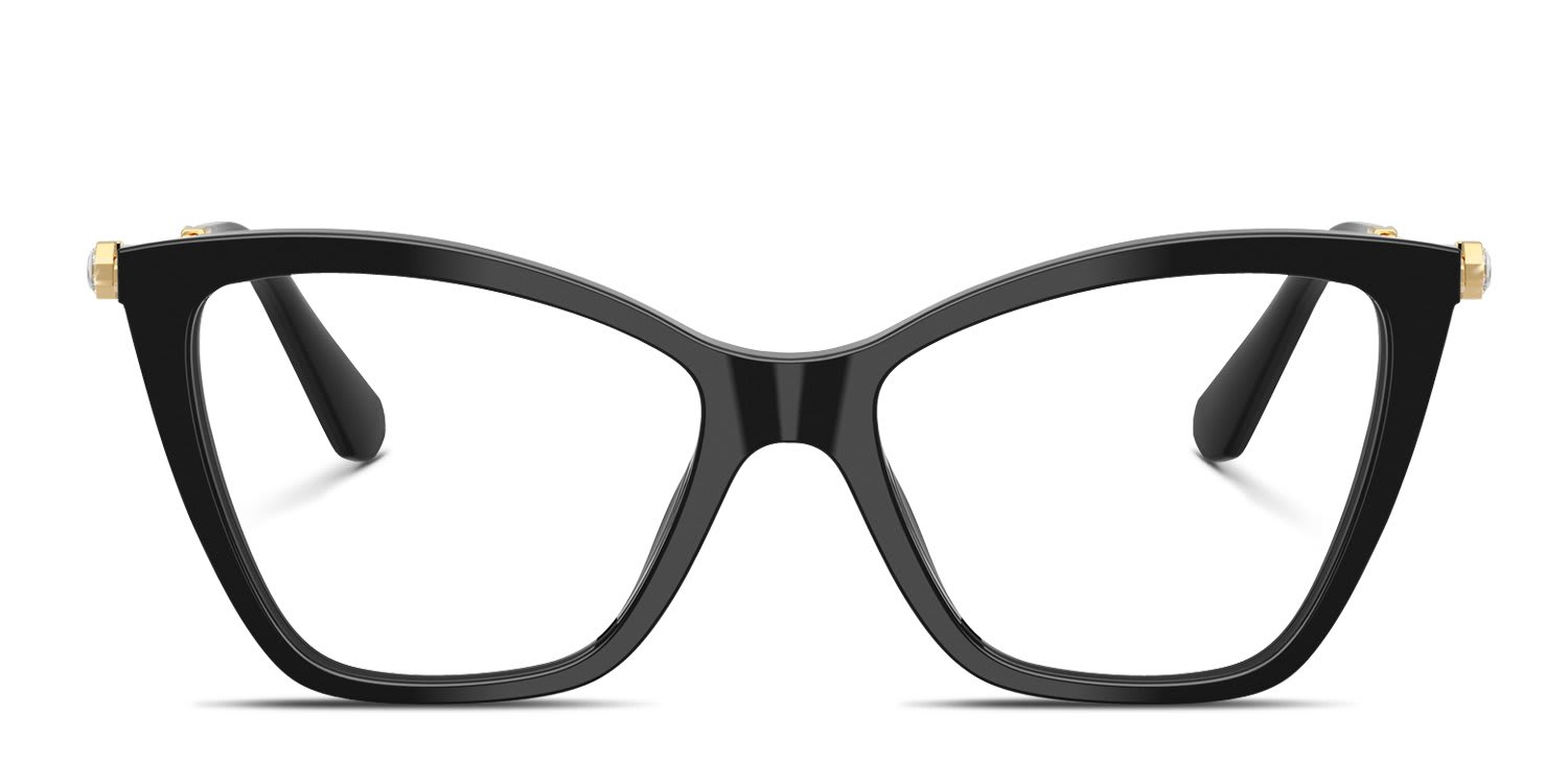 Swarovski SK2051 Black glasses - Black - Frontal View