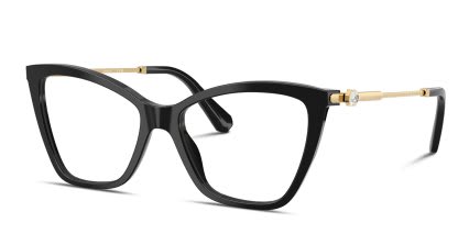 Swarovski SK2051 Black glasses - Black - Angle View