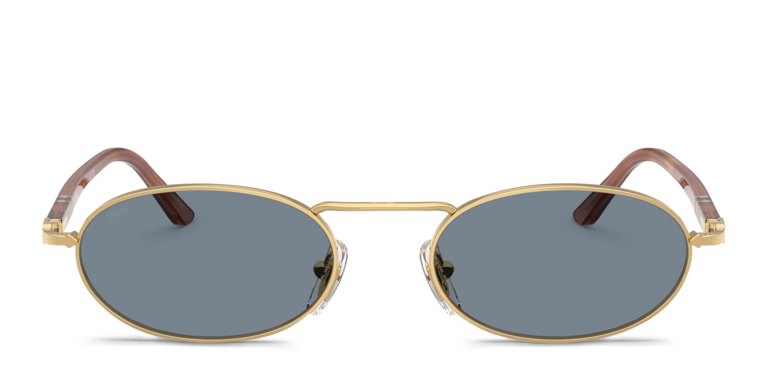 Persol PO1023S Gold, Blue glasses - Gold / Blue - Frontal View