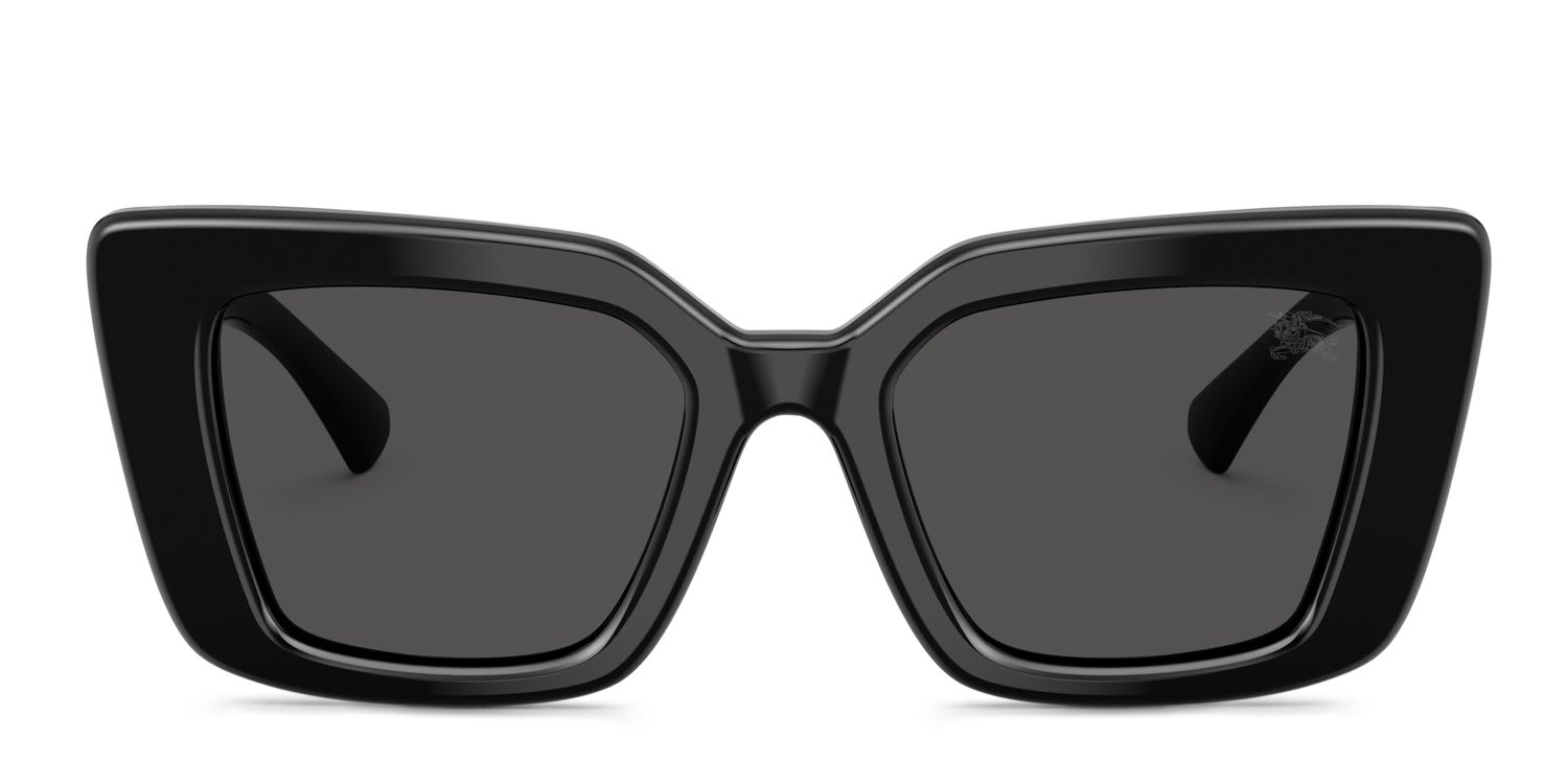 Burberry BE4476 Black, Gray glasses - Black / Gray - Frontal View