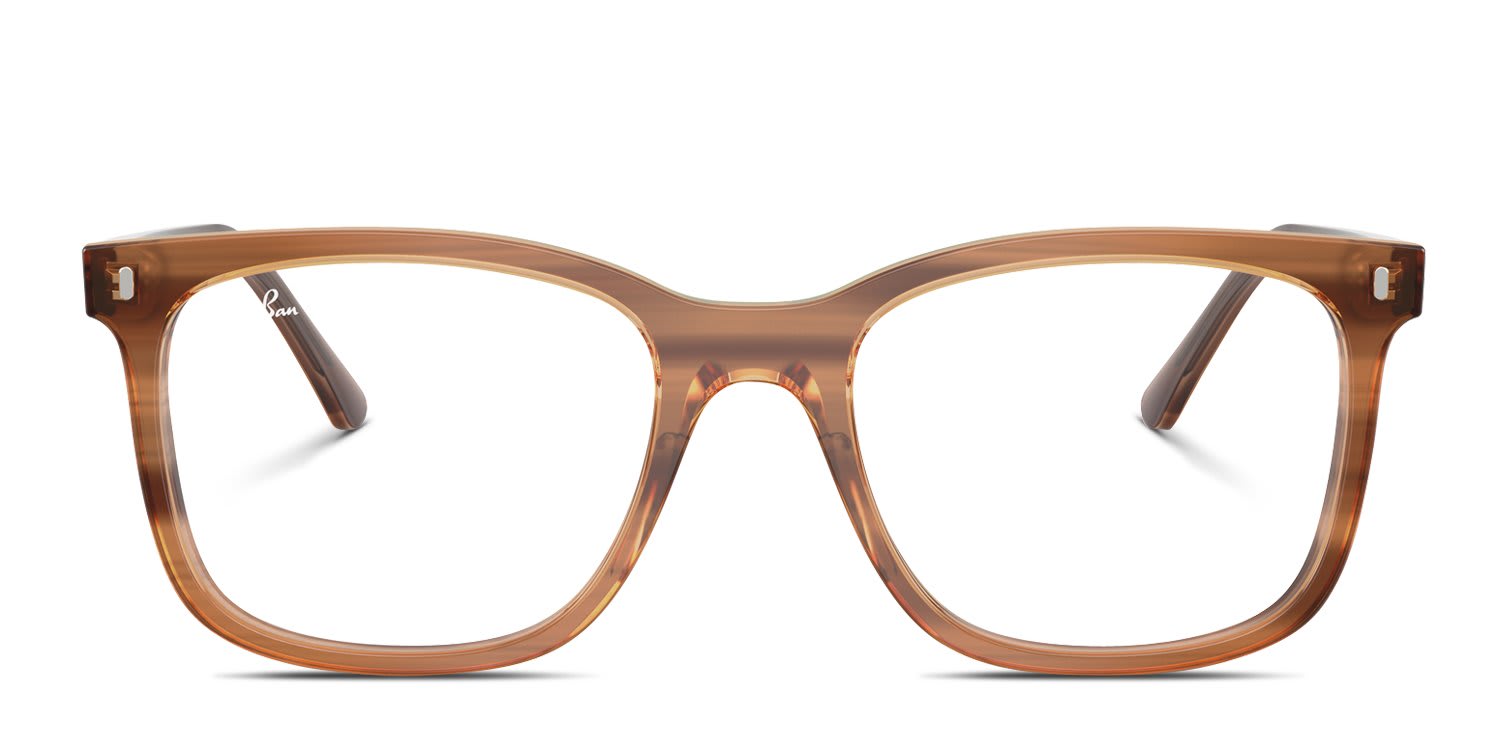 Ray-Ban RX5446 Multicolor, Brown glasses - Multicolor / Brown - Frontal View