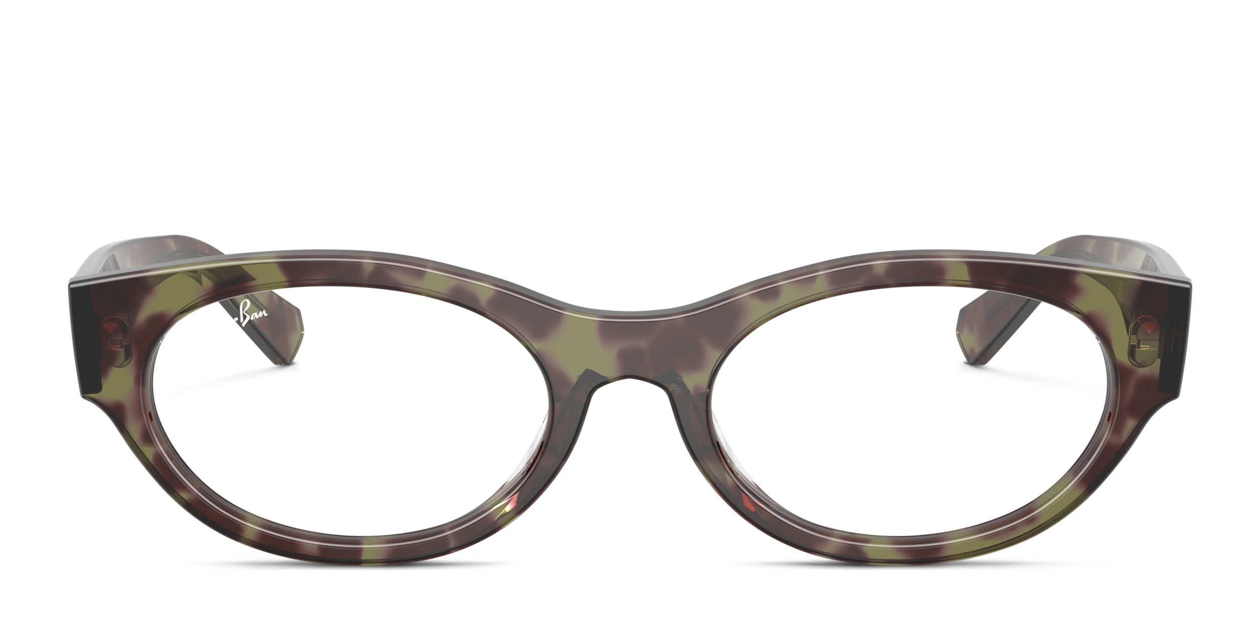 Ray-Ban RX5447 Change Tortoise, Green glasses - Tortoise / Green - Frontal View