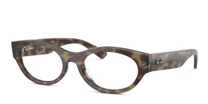 Ray-Ban RX5447 Change Tortoise, Green glasses - Tortoise / Green - Angle View