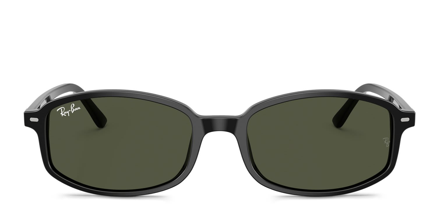 Ray-Ban RB2232 Black, Green glasses - Black / Green - Frontal View