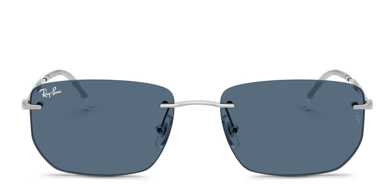 Ray-Ban RB3768 Silver, Blue glasses - Silver / Blue - Frontal View