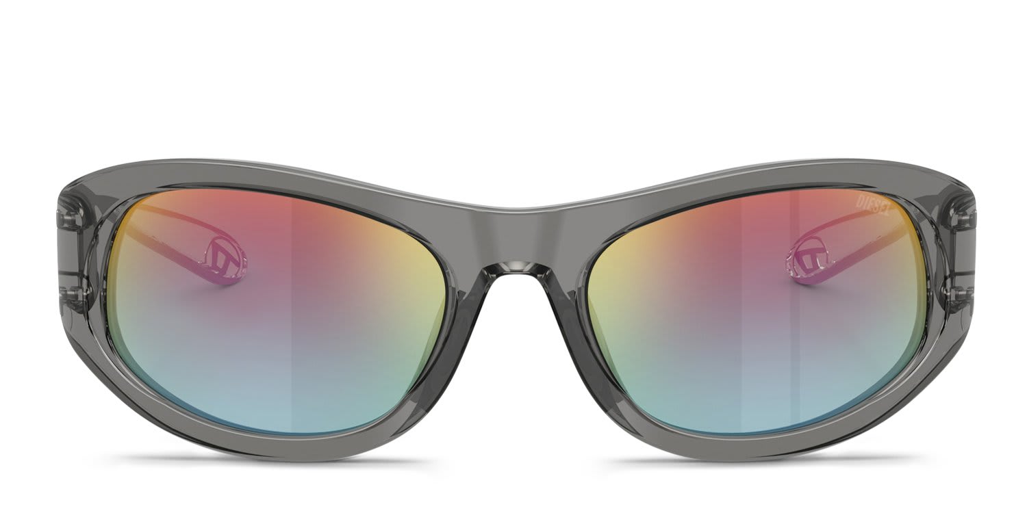 Diesel DL2007U Gray glasses - Gray - Frontal View