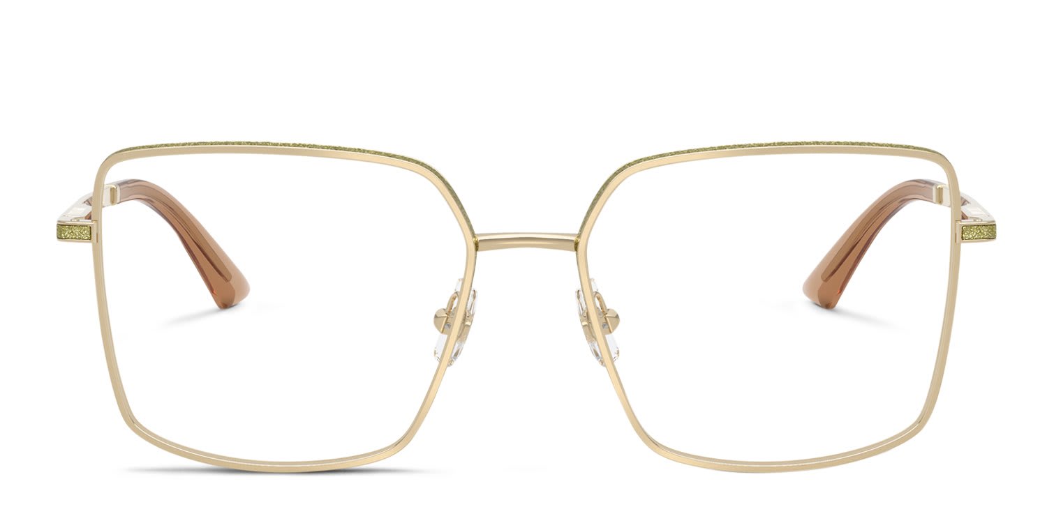 Jimmy Choo JC2017J Gold glasses - Gold - Frontal View