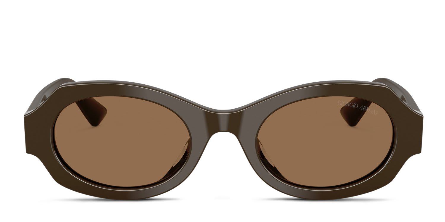Giorgio Armani AR8245HU Brown glasses - Brown - Frontal View