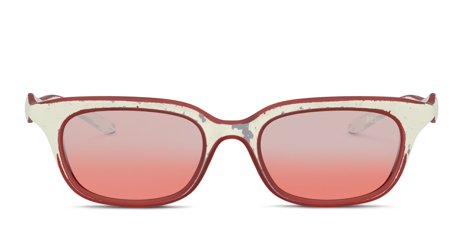 Diesel DL3013U White, Red glasses - White / Red - Frontal View