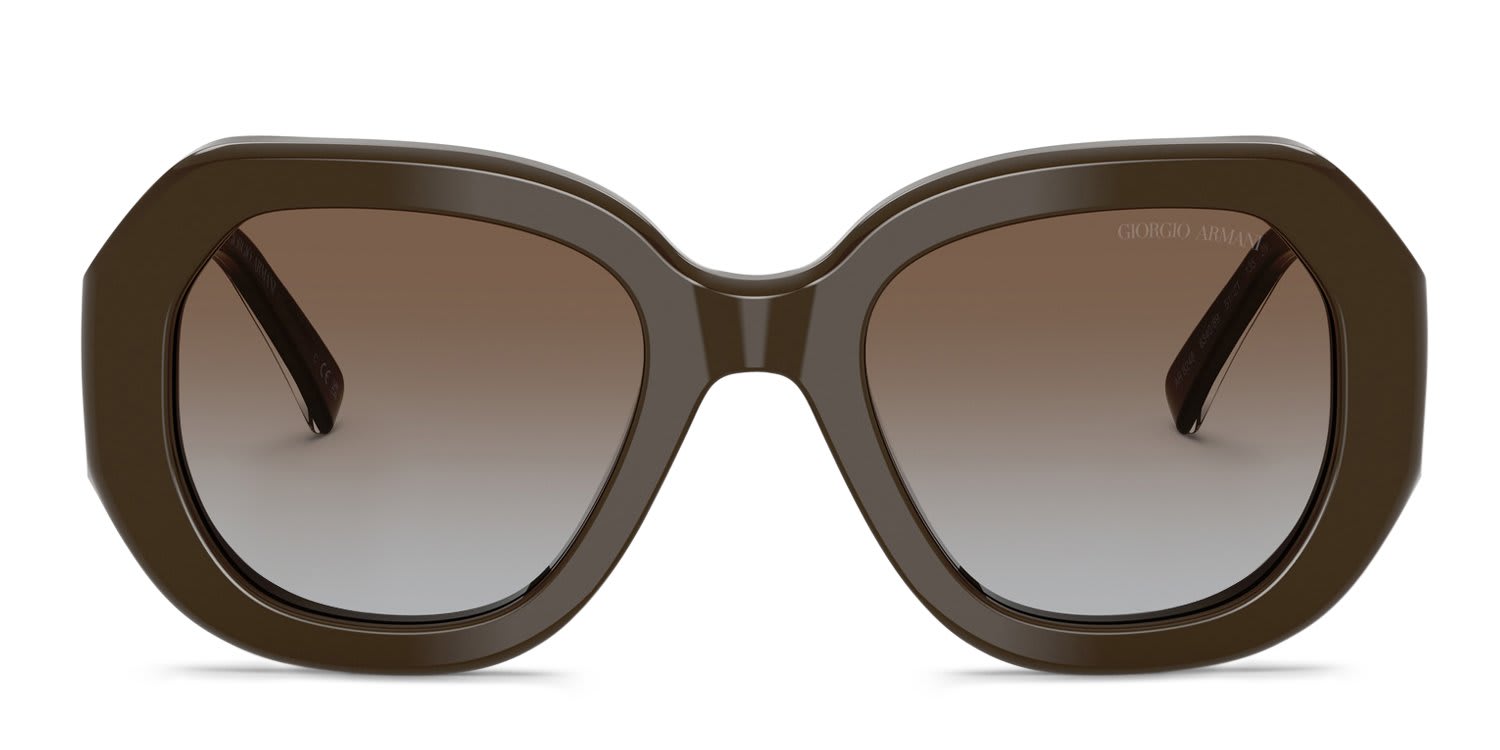 Giorgio Armani AR8248 Brown, Gray glasses - Brown / Gray - Frontal View