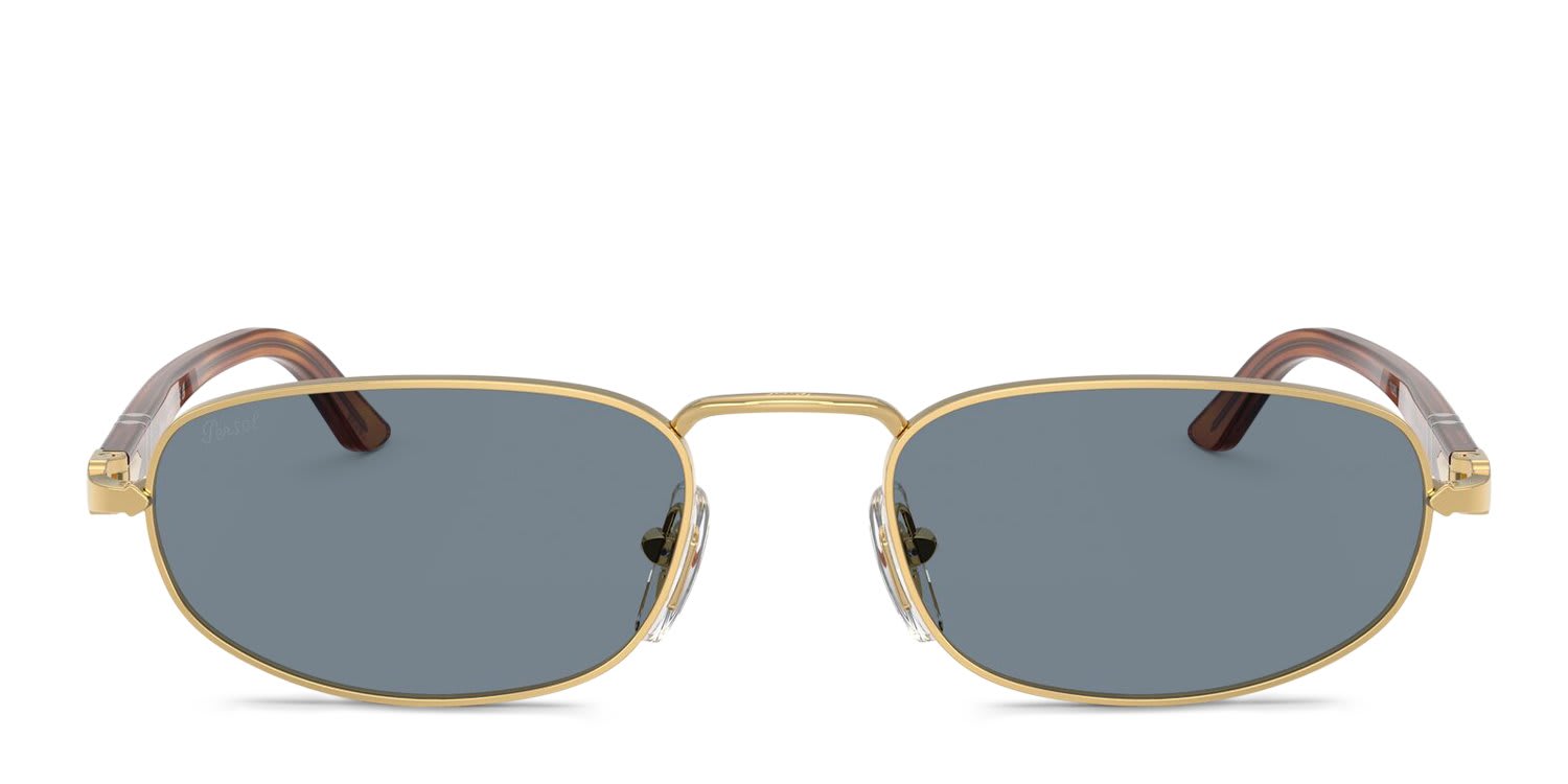 Persol PO1028S Gold, Blue glasses - Gold / Blue - Frontal View