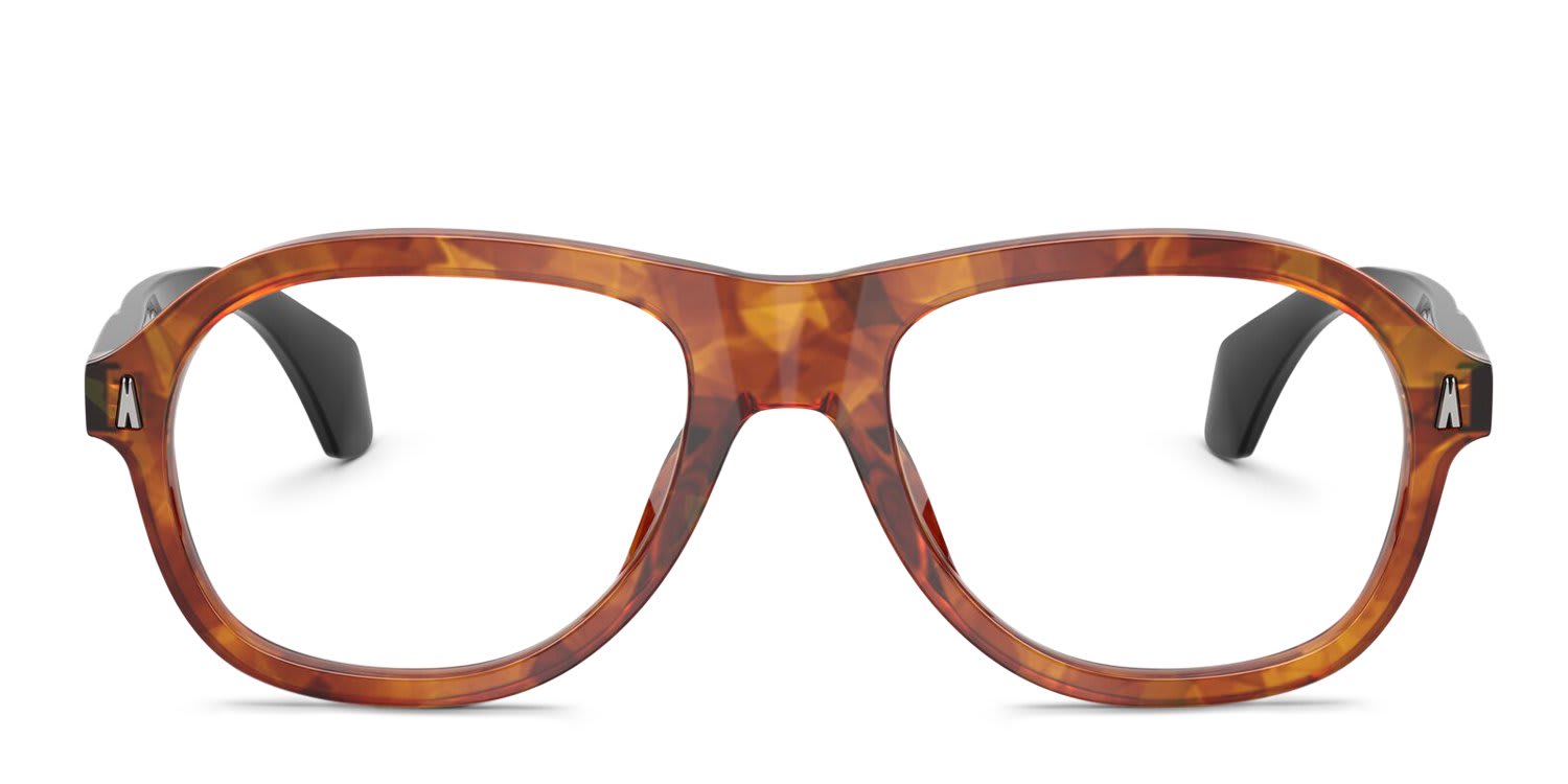 Moncler ME2025U Brown, Tortoise glasses - Brown / Tortoise - Frontal View