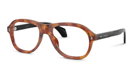 Moncler ME2025U Brown, Tortoise glasses - Brown / Tortoise - Angle View