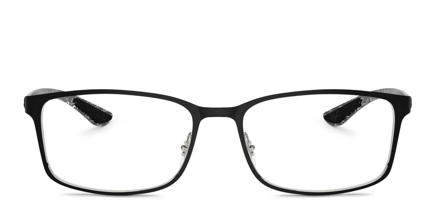 Ray-Ban RX8424 Black, Silver glasses - Black / Silver - Frontal View