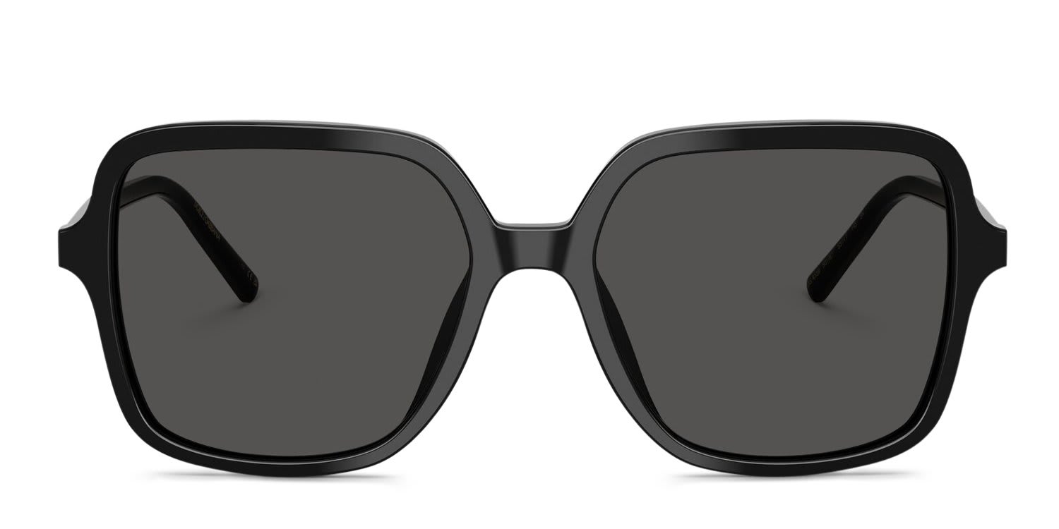 Dolce & Gabbana DG4539 Black, Gray glasses - Black / Gray - Frontal View