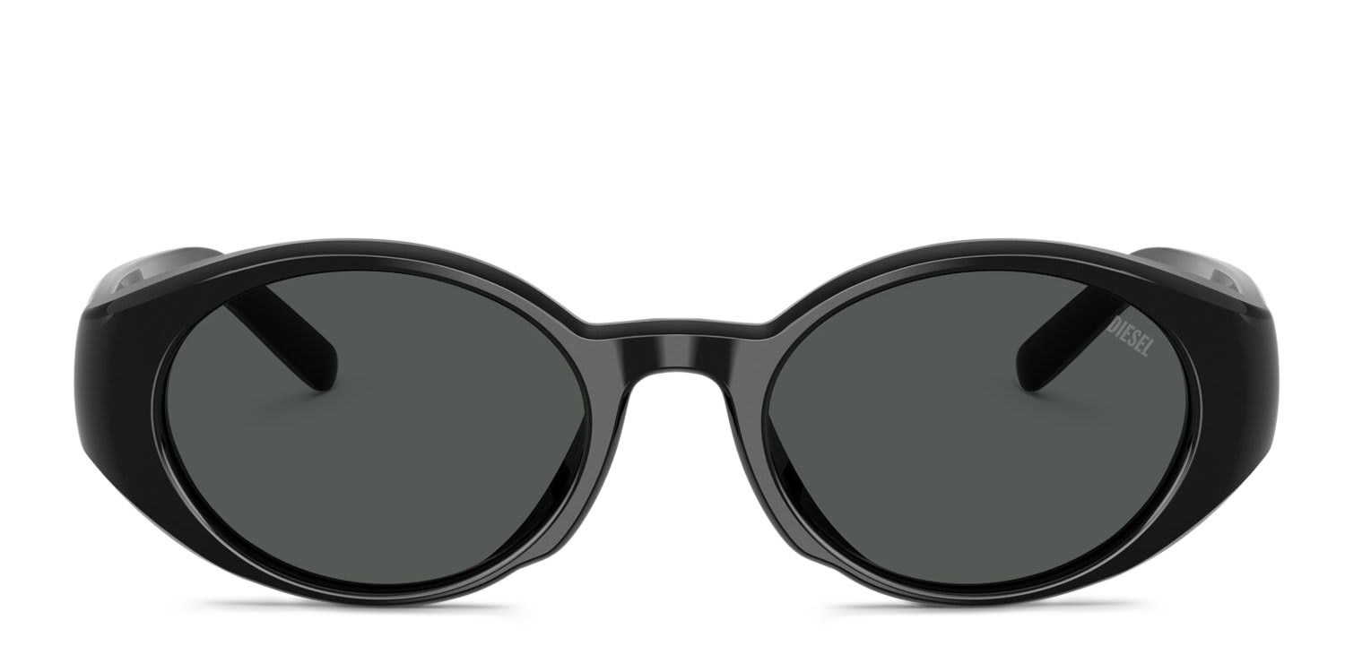 Diesel DL2008U Black glasses - Black - Frontal View