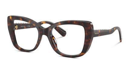 Swarovski SK2066U Tortoise glasses - Tortoise - Angle View