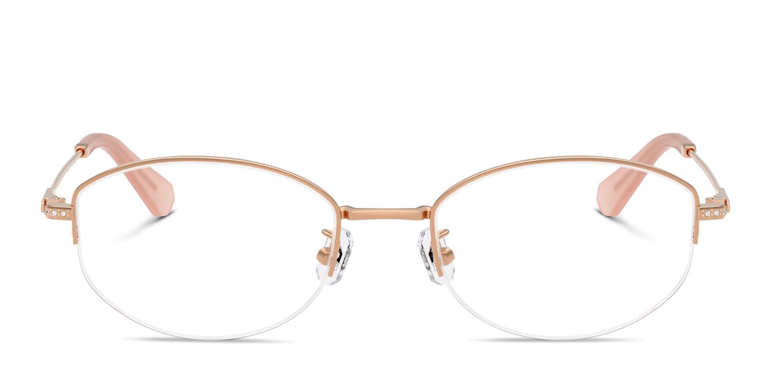Swarovski SK1039D Pink, Gold glasses - Pink / Gold - Frontal View