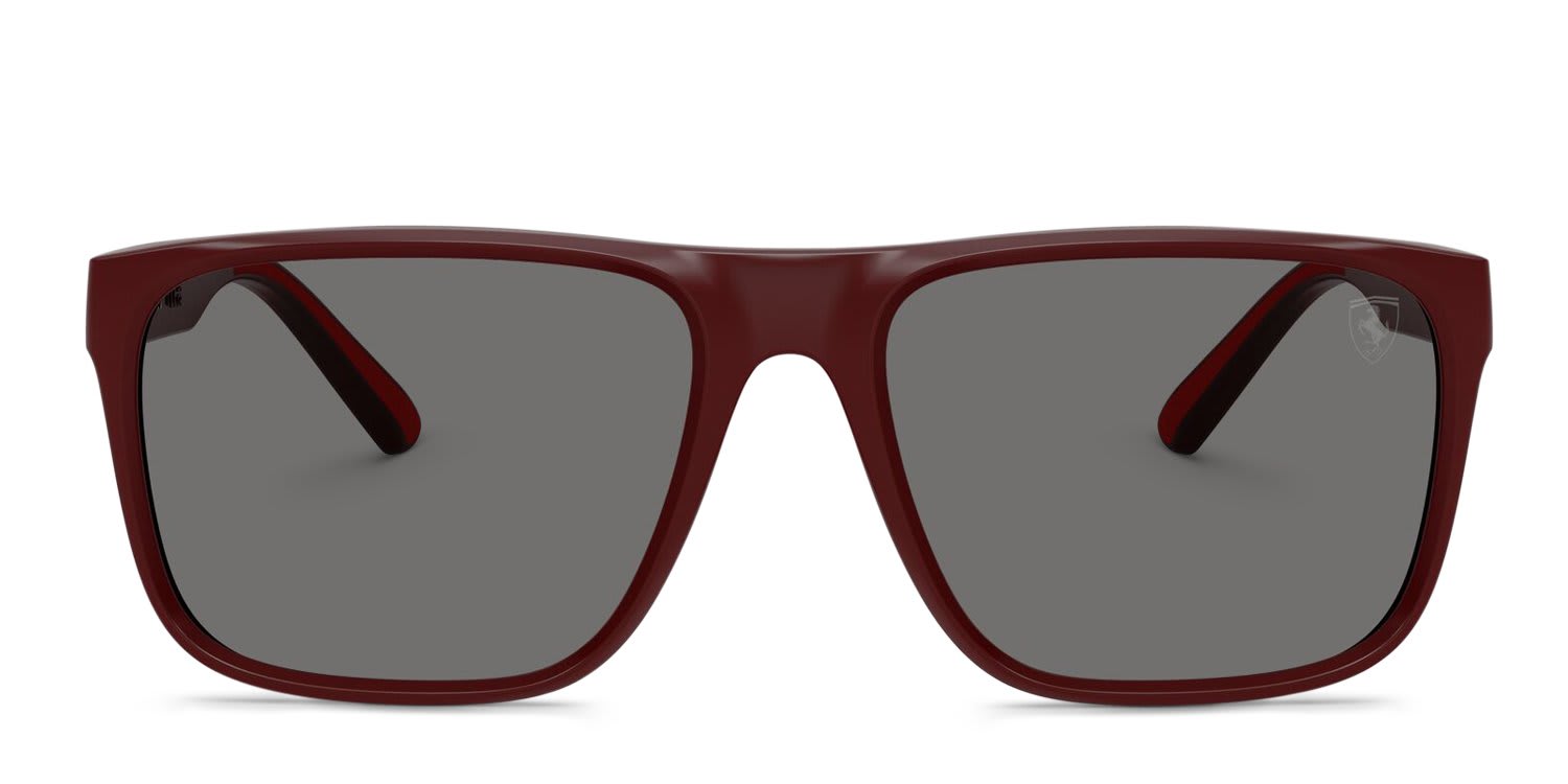 Ferrari Scuderia FZ6002U Red, Gray glasses - Red / Gray - Frontal View