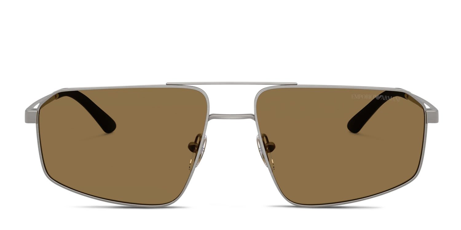 Emporio Armani EA2173 Gunmetal, Brown glasses - Gunmetal / Brown - Frontal View