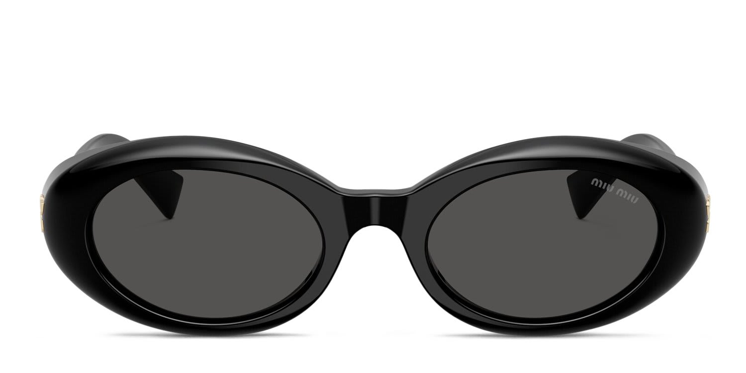 Miu Miu MUB09S Black, Gray glasses - Black / Gray - Frontal View