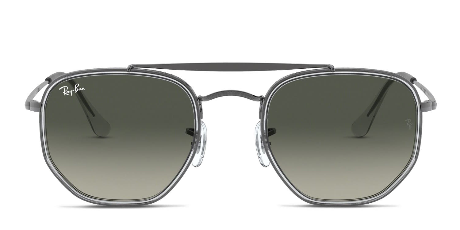 Ray-Ban RB3648M The Marshal II Gray, Gunmetal glasses - Gray / Gunmetal - Frontal View