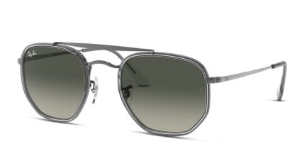 Ray-Ban RB3648M The Marshal II Gray, Gunmetal glasses - Gray / Gunmetal - Angle View