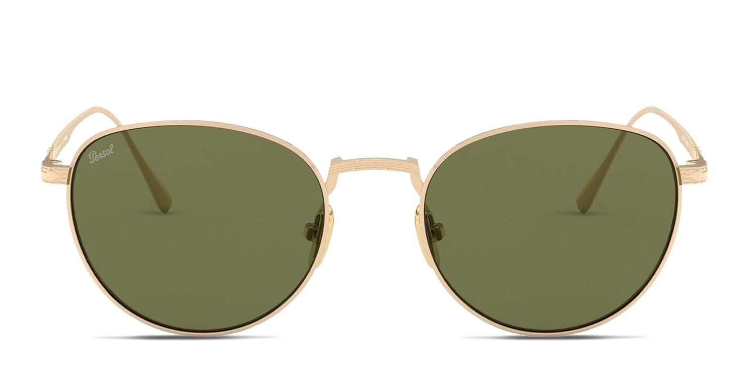 Persol PO5002ST Gold Oval Full Frame sunglasses - front