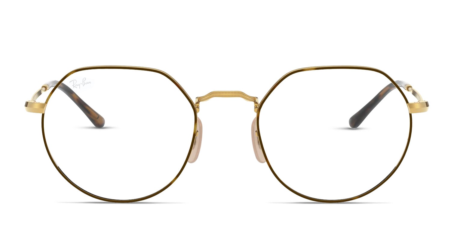 Ray-Ban RX6465 Jack Tortoise, Gold glasses - Tortoise / Gold - Frontal View