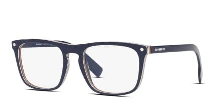Burberry BE2340 Bolton Blue glasses - Blue - Angle View