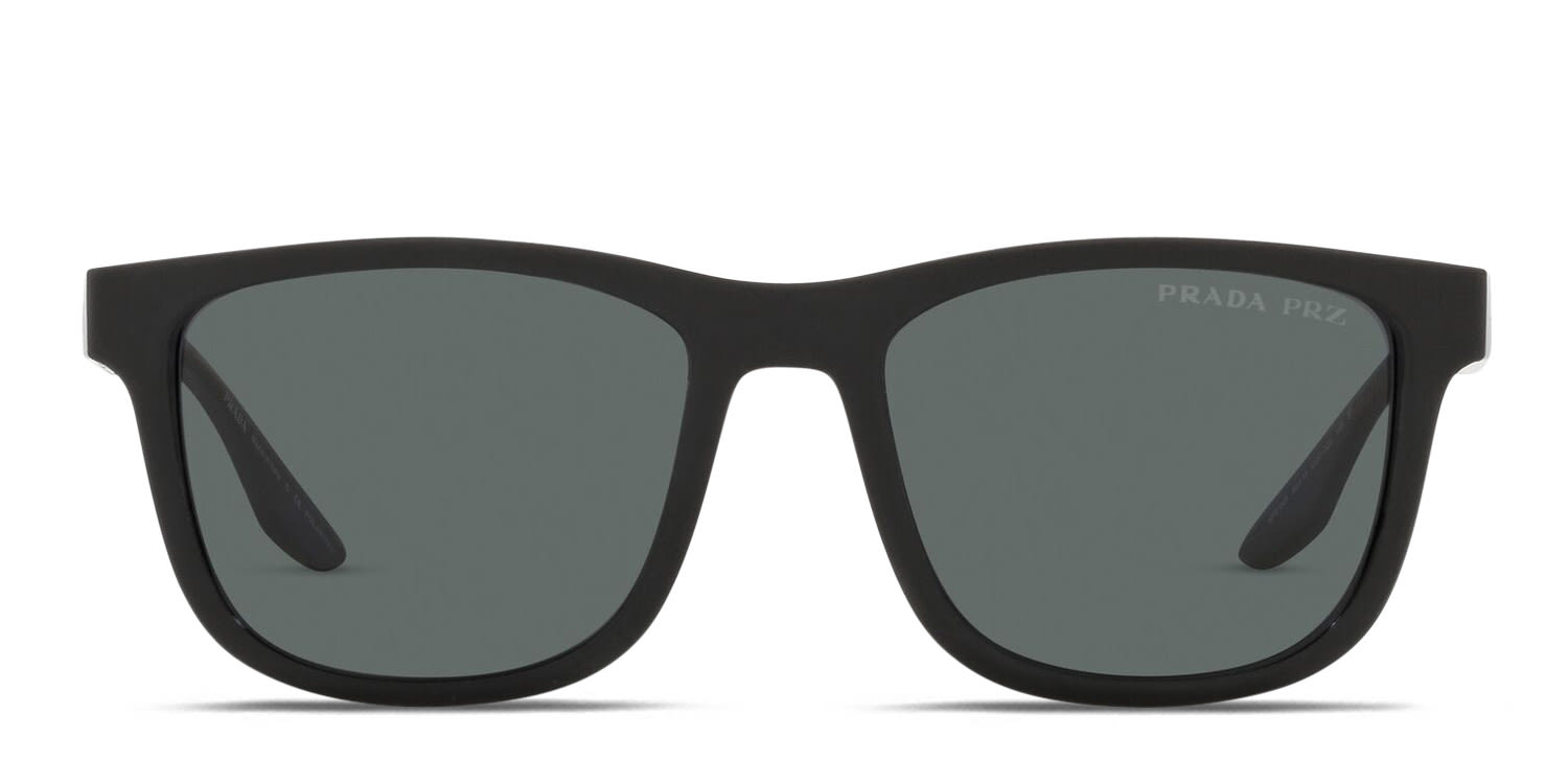Prada PS04XS black , gray frame with polarized dark grey lenses. Lenses