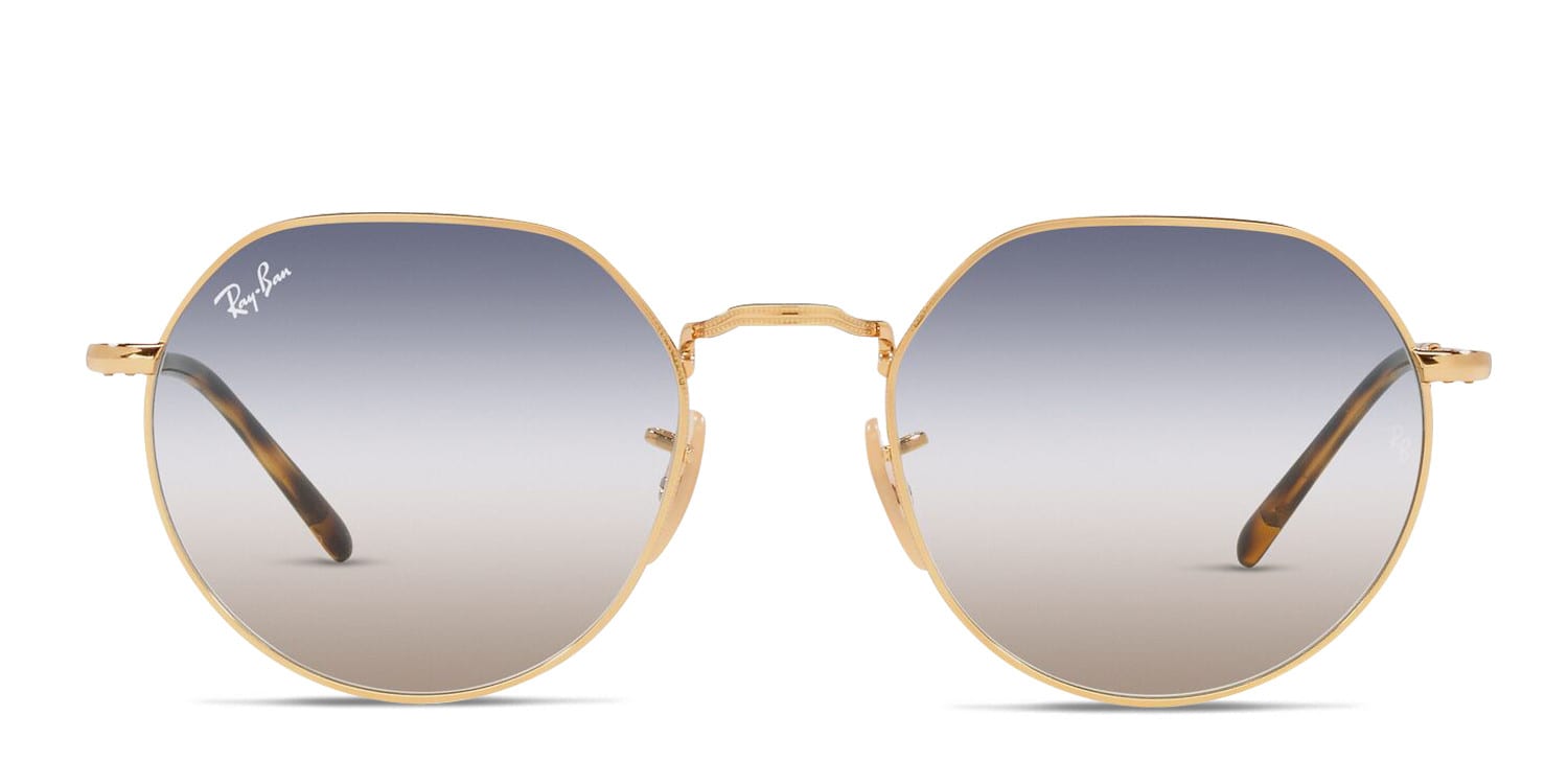 Ray-Ban RB3565 Jack Blue , Gold glasses - Blue / Gold - Frontal View