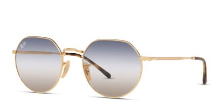 Ray-Ban RB3565 Jack Blue , Gold glasses - Blue / Gold - Angle View