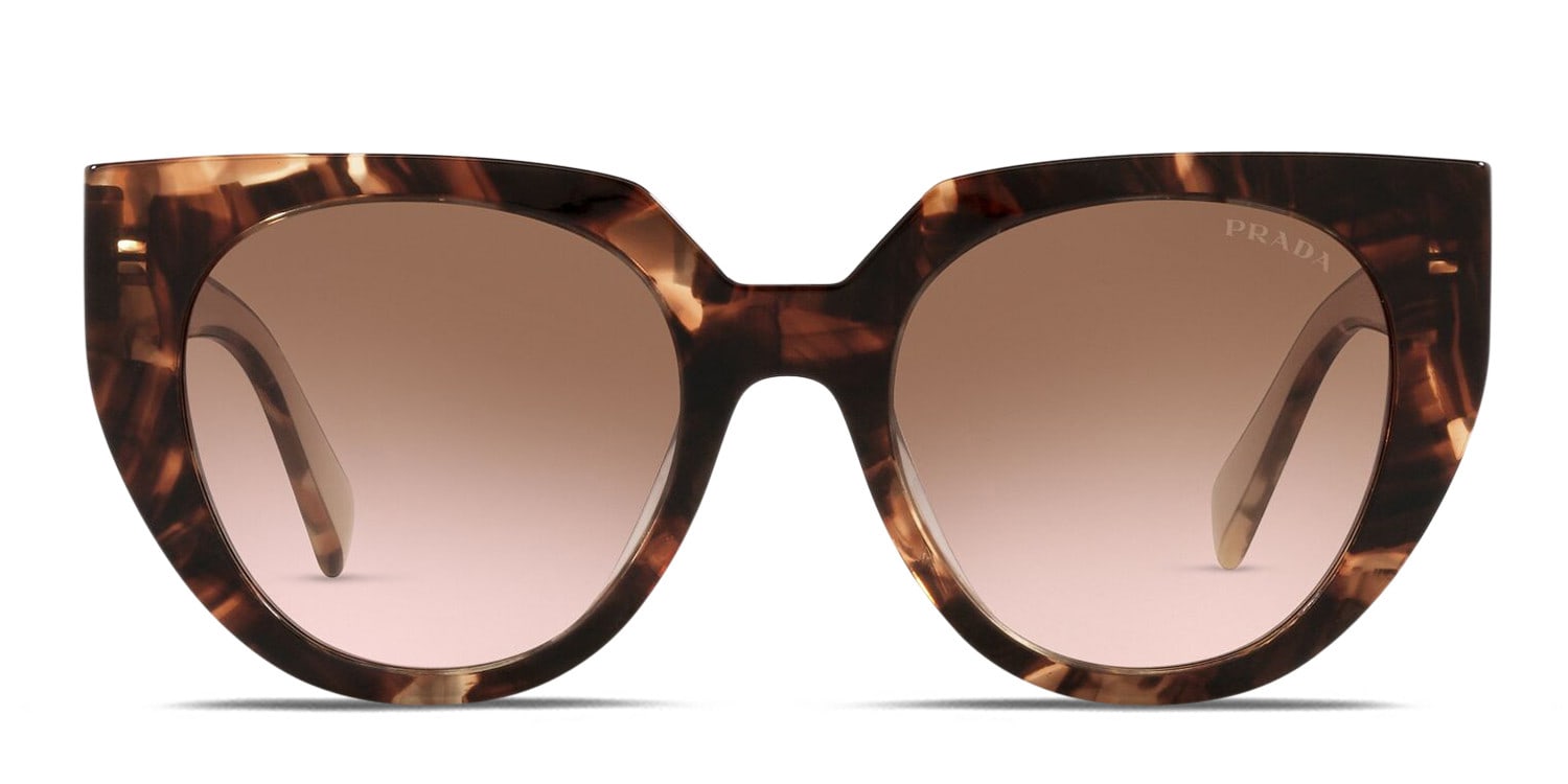 Prada PR14WSF (A) Brown , Tortoise glasses - Brown / Tortoise - Frontal View