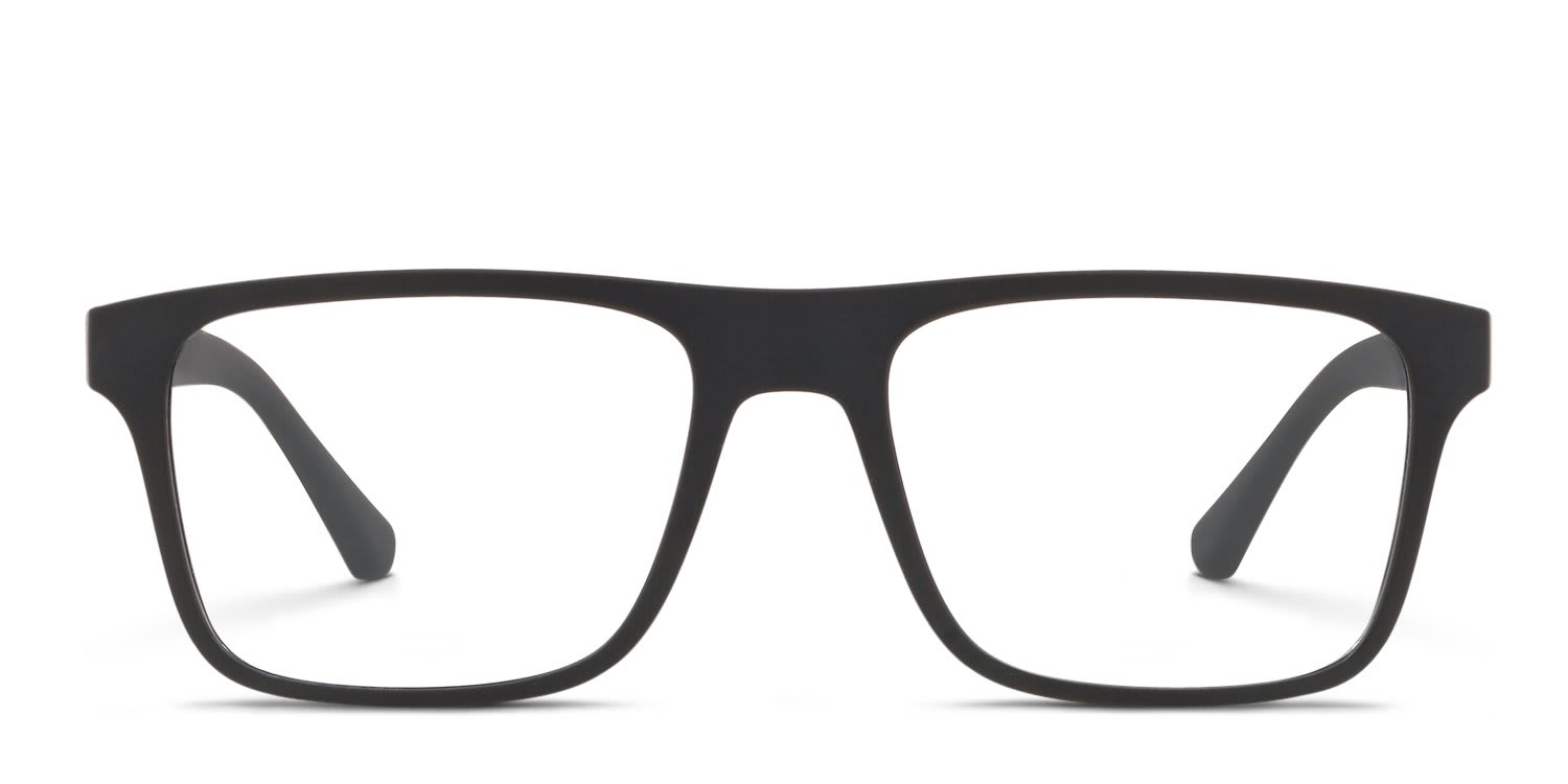 Emporio Armani EA4115 w/Clip-On Black glasses - Black - Frontal View