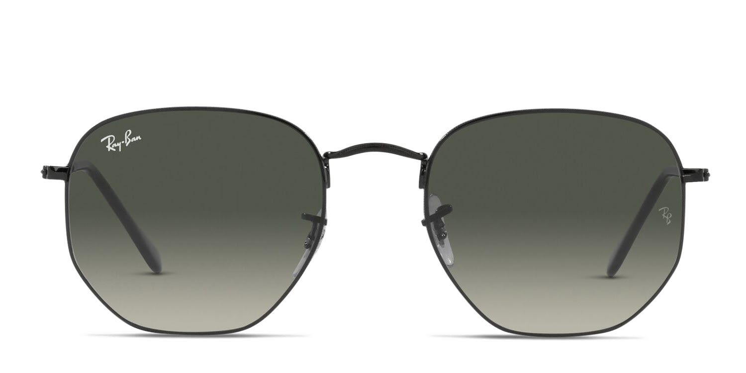 Ray-Ban RB3548 Hexagonal Black , Gray glasses - Black / Gray - Frontal View