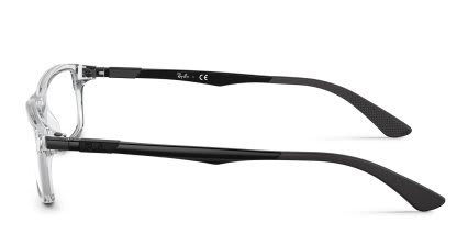 Ray-Ban RX7017 Clear glasses - Clear - Side View