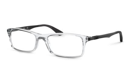 Ray-Ban RX7017 Clear glasses - Clear - Angle View
