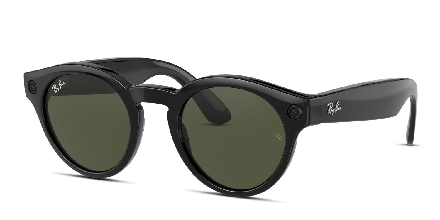 Ray-Ban Stories RW4003 Round Black/Green