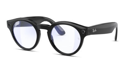 Ray-Ban Stories RW4003 Round Black/Clear