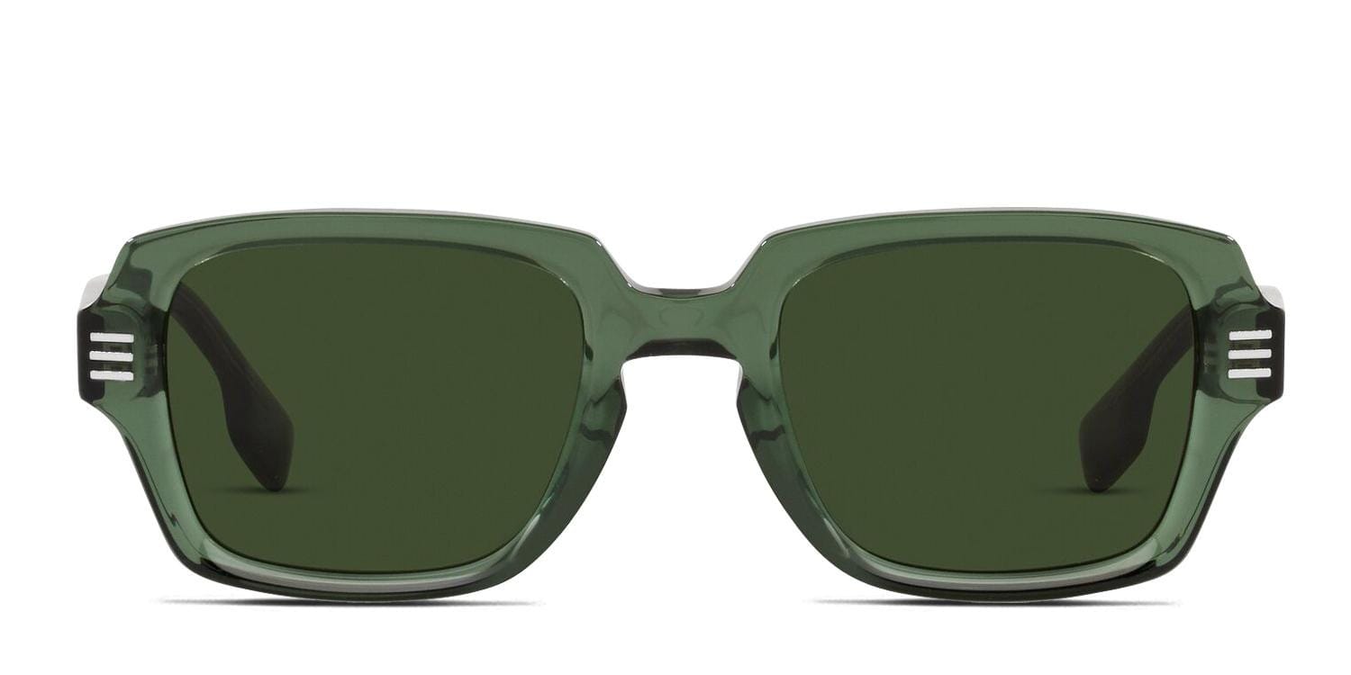 Burberry BE4349 Eldon Green glasses - Green - Frontal View