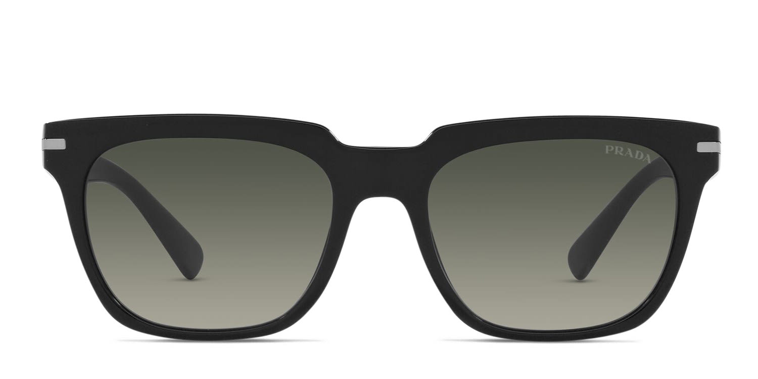 Prada PR04YS black frame with grey gradient lenses. Lenses provide 100%