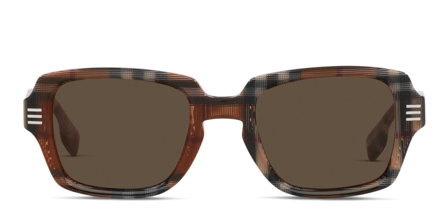 Burberry BE4349 Eldon Brown/Gray Prescription Sunglasses