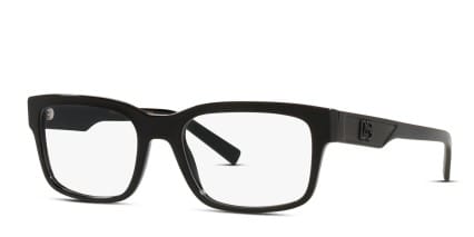 Dolce & Gabbana DG3352 Shiny Black glasses - Shiny Black - Angle View