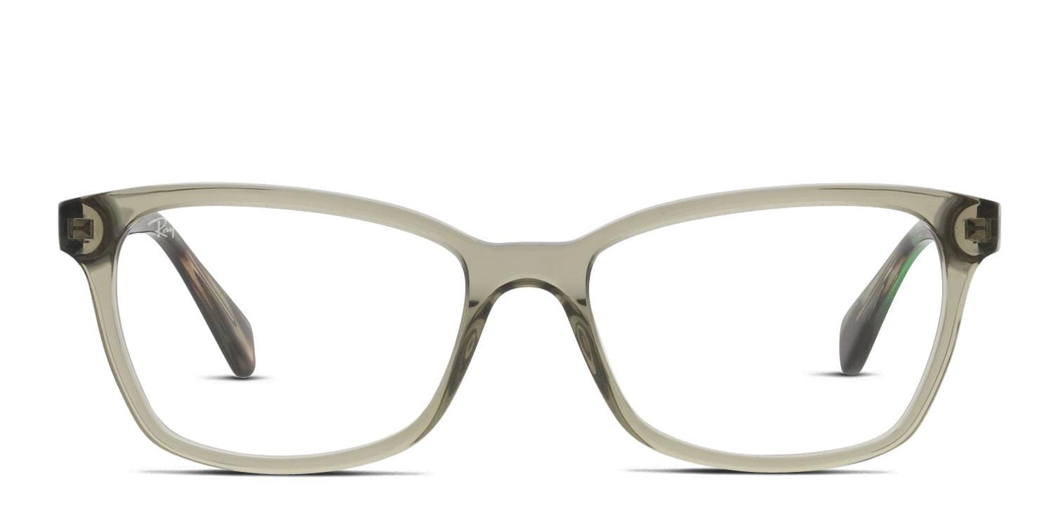 Ray-Ban RX5362 Green, Clear glasses - Green / Clear - Frontal View