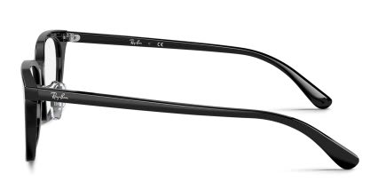 Ray-Ban RX5407D Black glasses - Black - Side View