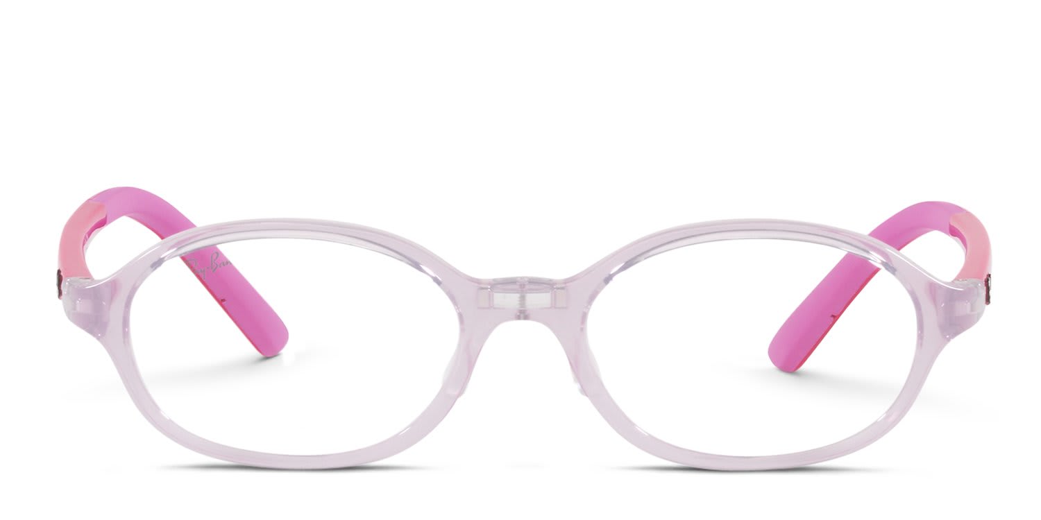 Ray-Ban RY1616D Kids Pink, Clear glasses - Pink / Clear - Frontal View