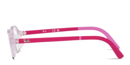Ray-Ban RY1616D Kids Pink, Clear glasses - Pink / Clear - Side View