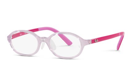 Ray-Ban RY1616D Kids Pink, Clear glasses - Pink / Clear - Angle View