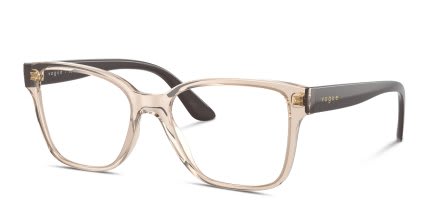 Vogue VO5452 Clear, Brown glasses - Clear / Brown - Angle View